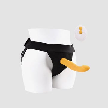 Gode ceinture vibrant télécommandé Sweet Embrace