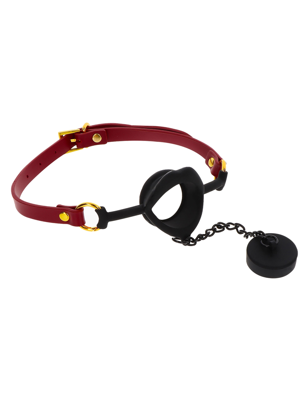Bâillon anneau avec bouchon Bondage in Luxury