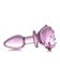 Plug anal en verre Pink Rose small