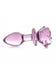 Plug anal en verre Pink Rose medium