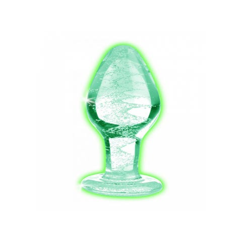 Plug anal en verre phosphorescent medium