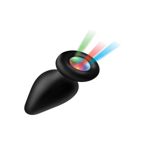 Plug anal silicone lumineux Light Up medium