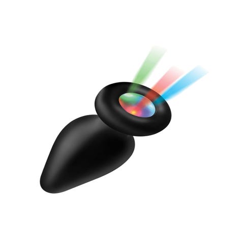 Plug anal silicone lumineux Light Up large
