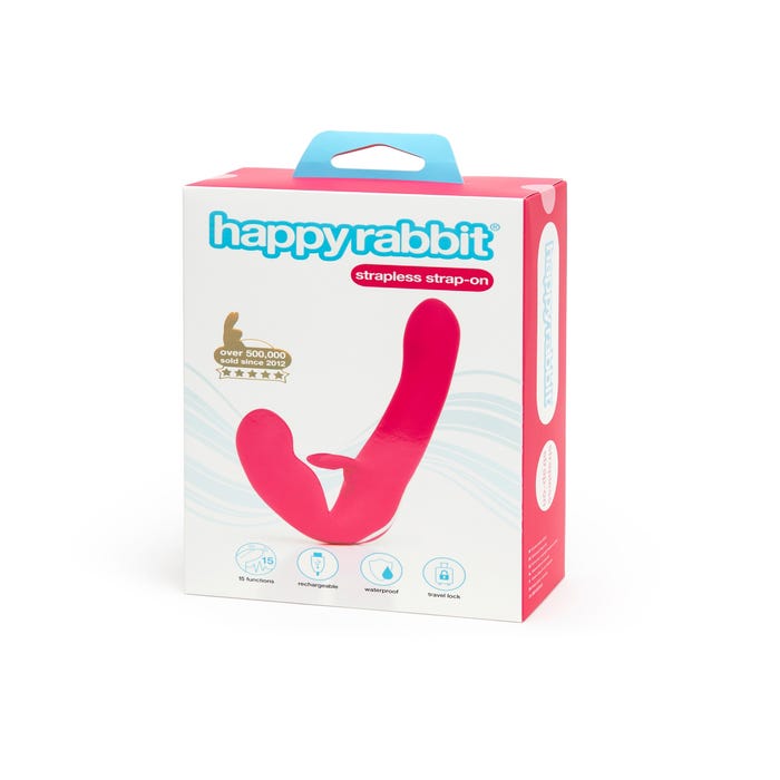 Strap-on rabbit vibrant Rechargeable Happy Rabbit