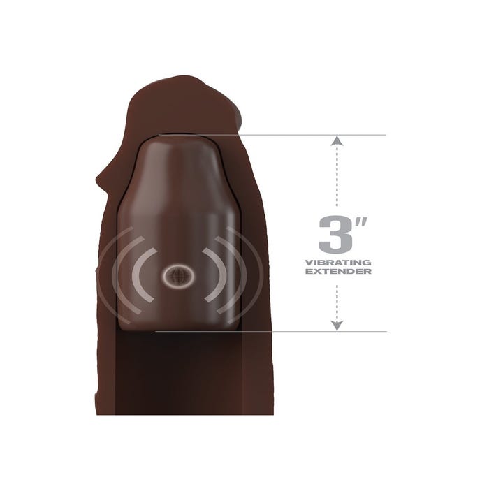 Gaine à pénis vibrante Mega 22,9 cm Fantasy X-tensions Elite
