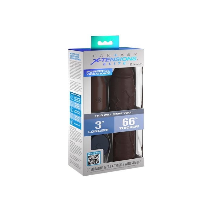 Gaine à pénis vibrante Mega 22,9 cm Fantasy X-tensions Elite