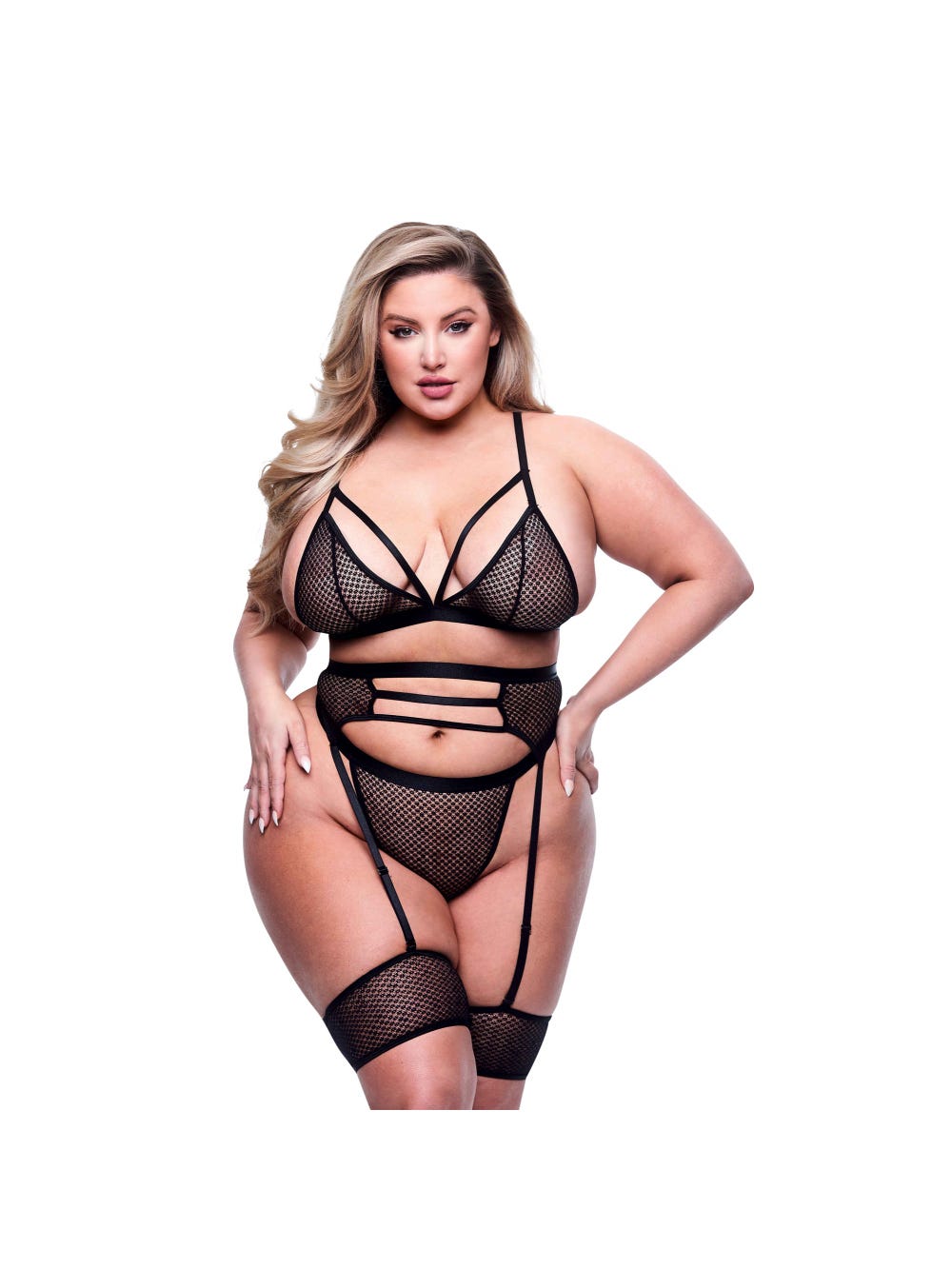 Ensemble 3 pièces transparent noir GT main product photo