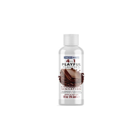 Gel massage et lubrifiant chauffant 4 en 1 Chocolate Sensation 118 ml