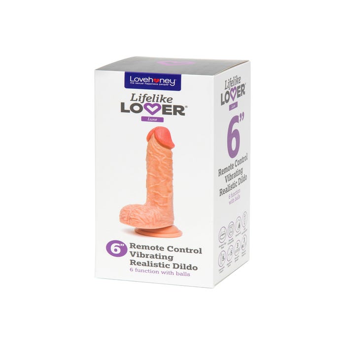 Vibromasseur ventouse télécommandé 15,2 cm Luxe Lifelike Lover