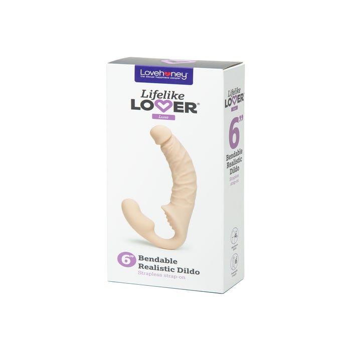 Strap-on réaliste silicone 22,9 cm Luxe Lifelike Lover