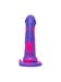 Gode ventouse silicone multicolore violet 17,8 cm Luxe