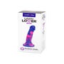 Gode ventouse silicone multicolore violet 17,8 cm Luxe