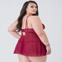 Nuisette babydoll Parisienne bordeaux GT