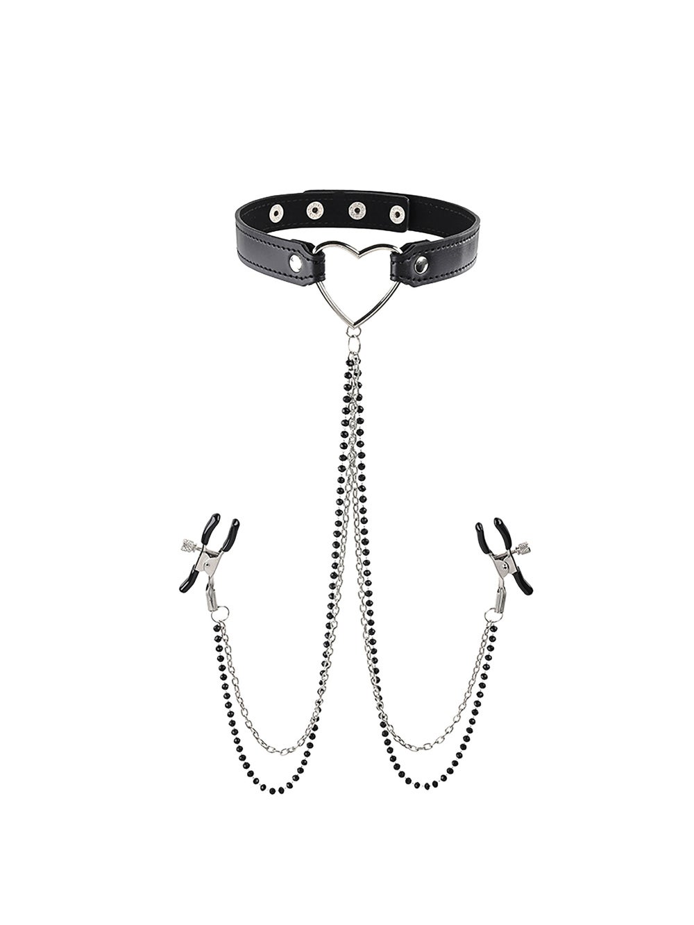 Collier avec pinces à tétons Amor 4