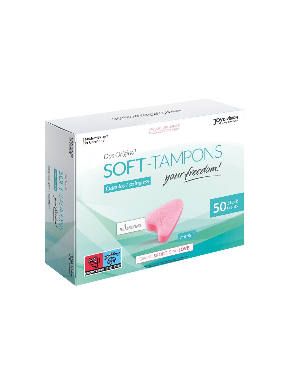 Éponges Menstruelles Soft-Tampons Normal Boîte de 50 main product photo
