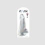 Gode XXL avec testicules 25,4 cm King Cock Clear