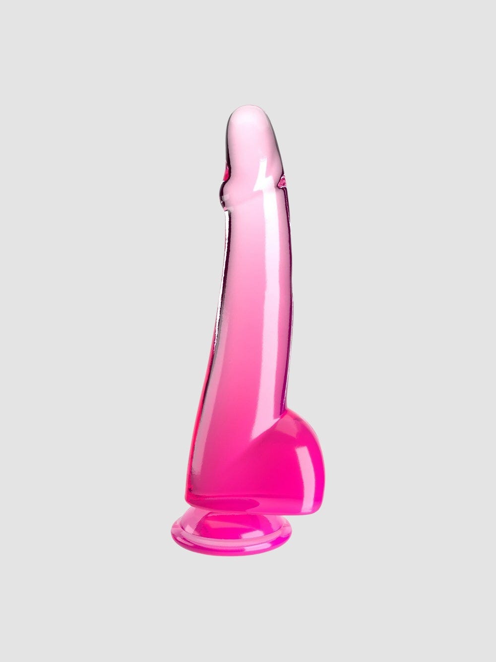 Gode XXL avec testicules 25,4 cm King Cock Clear