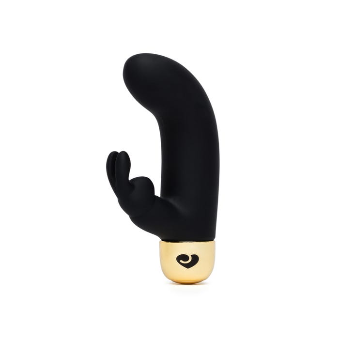 Vibromasseur rabbit mini point G Frisky noir et or