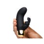 Vibromasseur rabbit mini point G Frisky noir et or