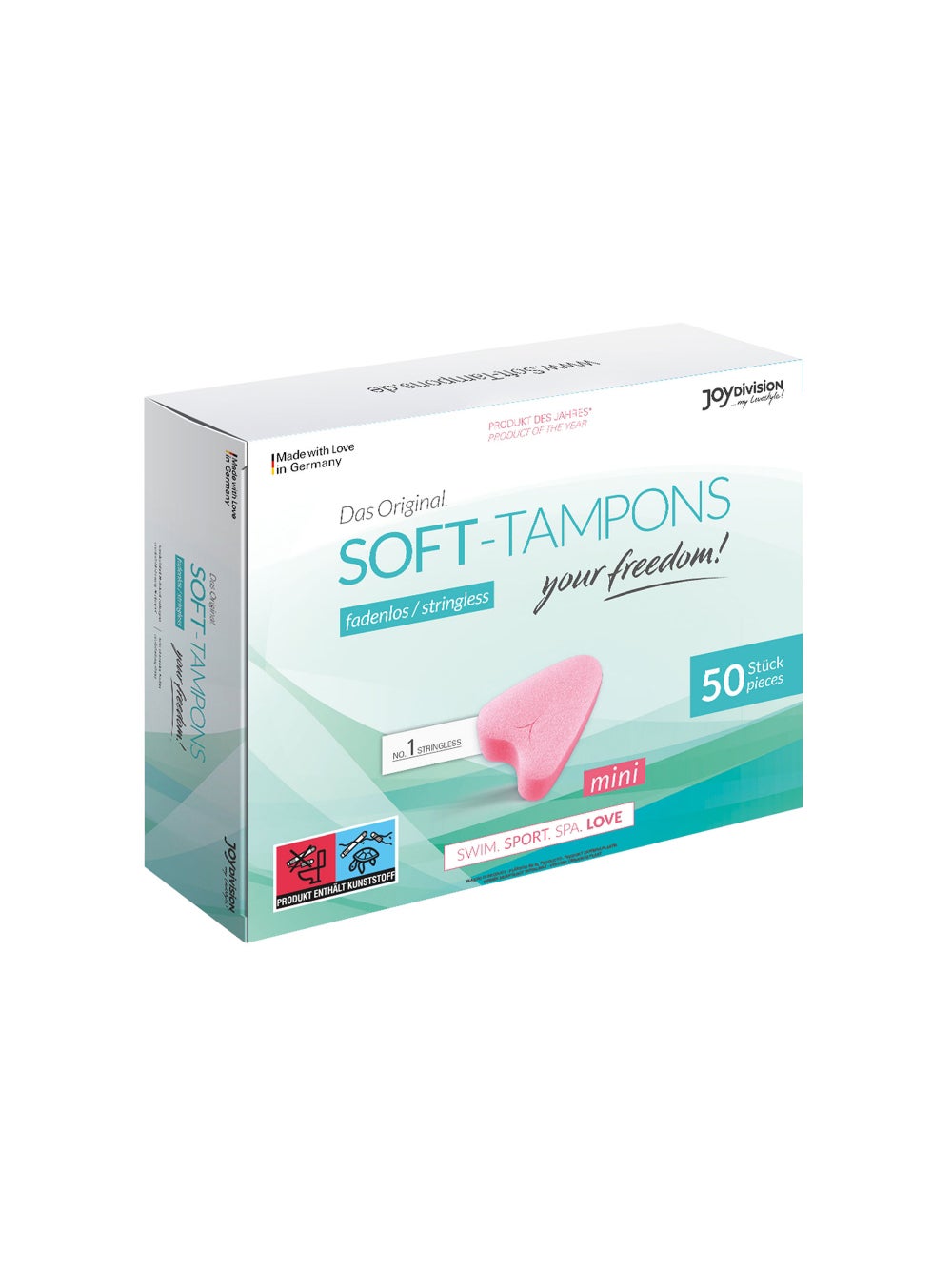 Éponges Menstruelles Soft-Tampons Mini Boîte de 50 3