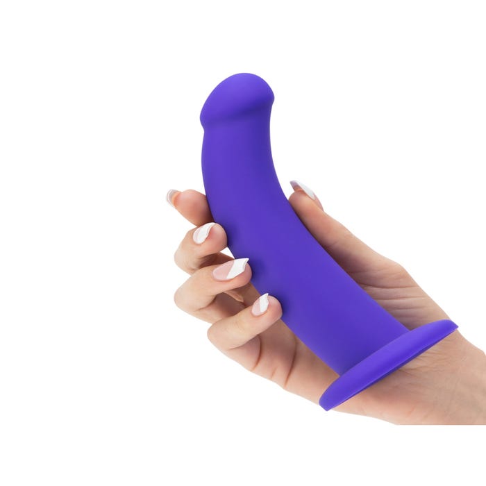 Dildo ventouse silicone 17,8 cm Curved