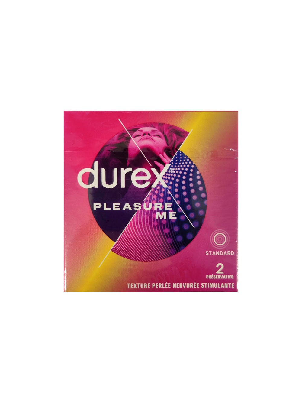 Préservatifs Durex Pleasure Me boîte de 2 main product photo