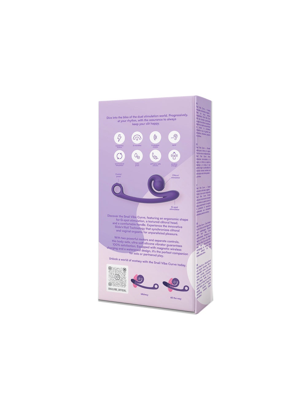 Vibromasseur rabbit Snail Vibe Curve 2