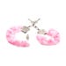 Menottes en métal avec fourrure rose Furry Handcuffs