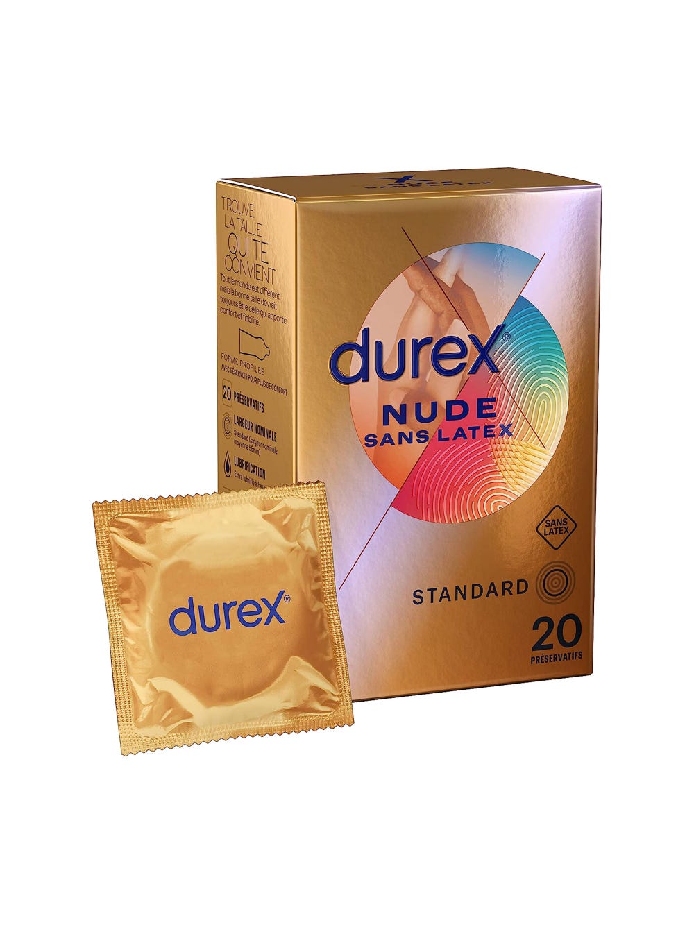 Préservatifs sans latex Nude boîte de 20 main product photo