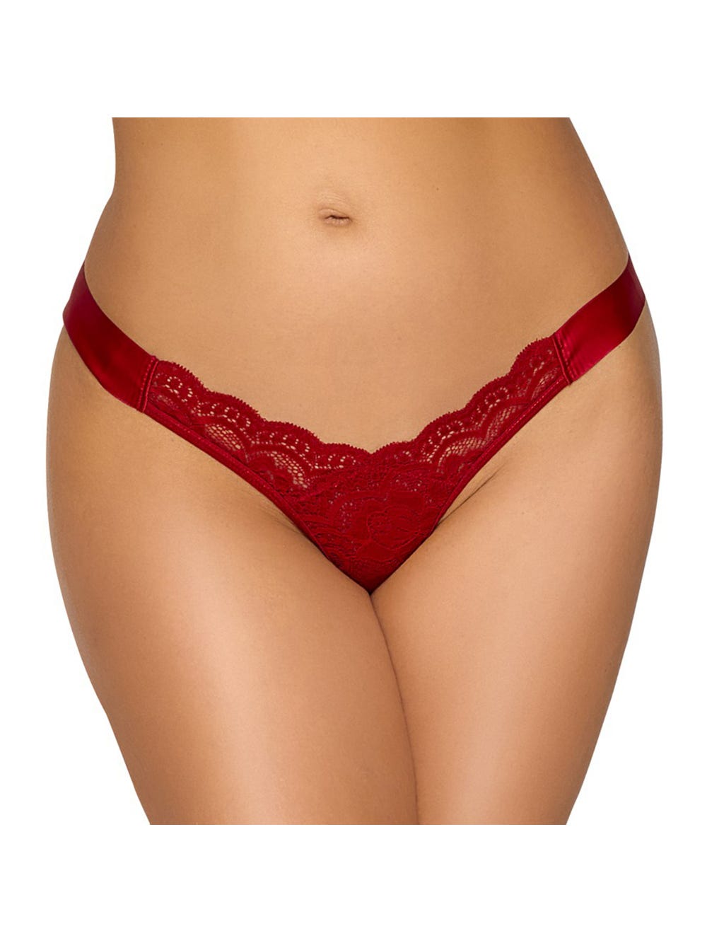 String ruban dentelle rouge