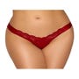 String ruban dentelle rouge