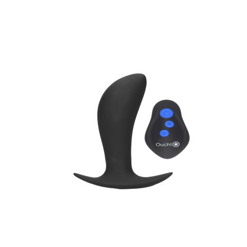 Plug anal vibrant e-stim télécommandé