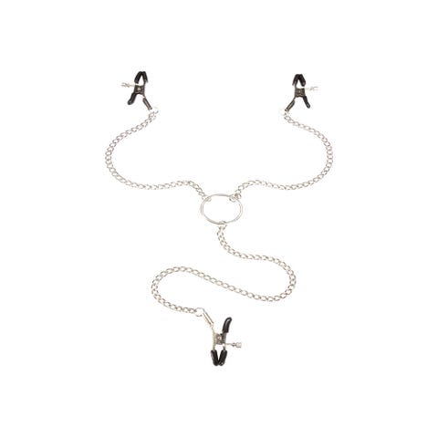 Pinces à tétons et clitoris ajustables Bondage Boutique