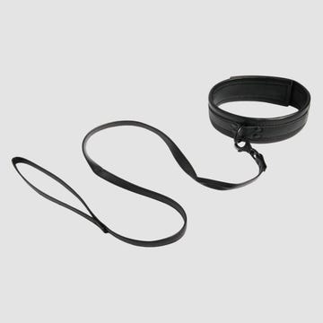 Collier et laisse similicuir Bondage Boutique