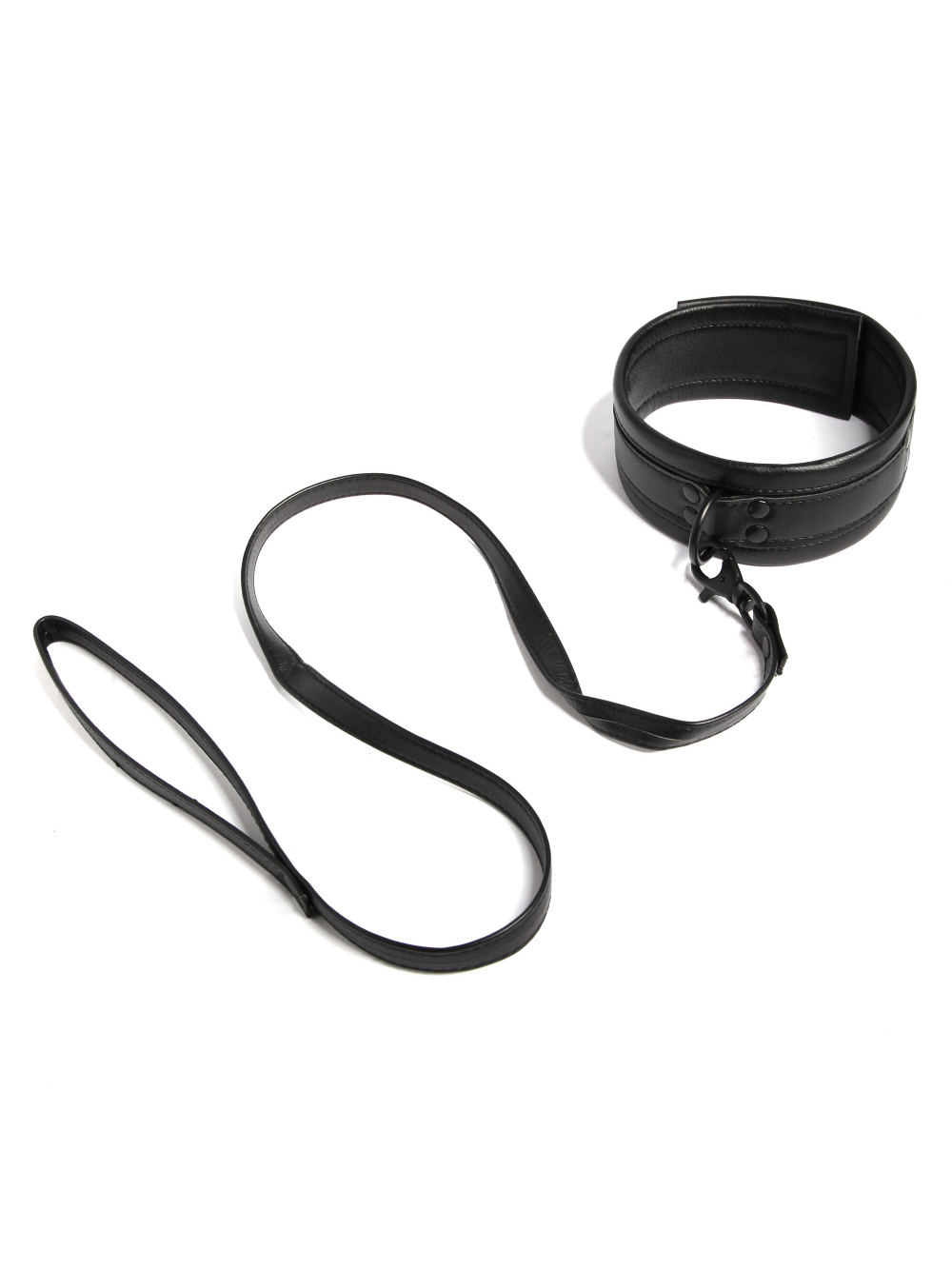 Collier et laisse similicuir Bondage Boutique