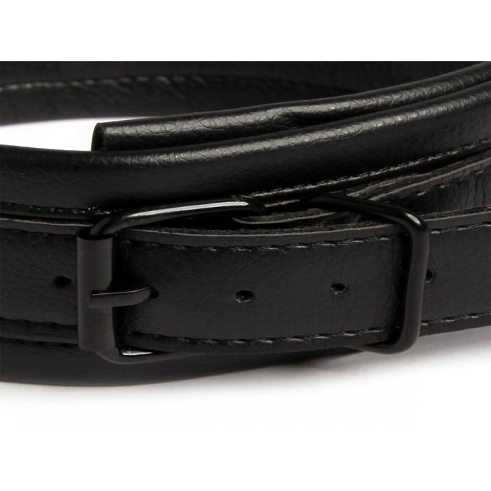Collier et laisse similicuir Bondage Boutique
