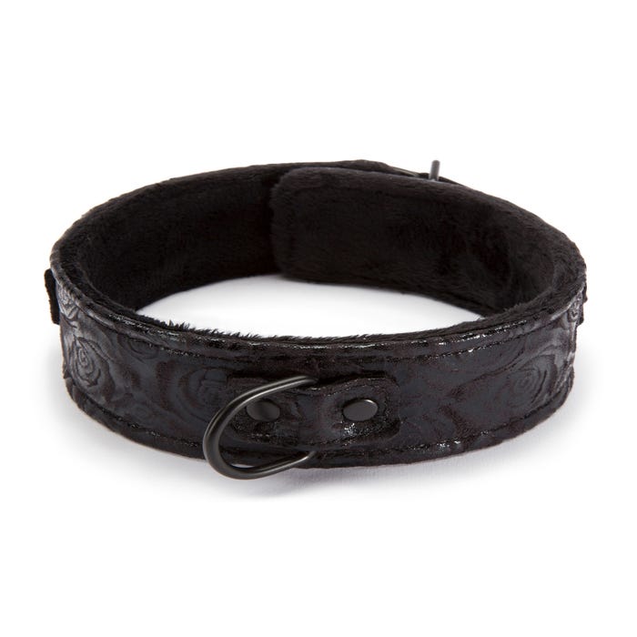 Collier et laisse Black Rose