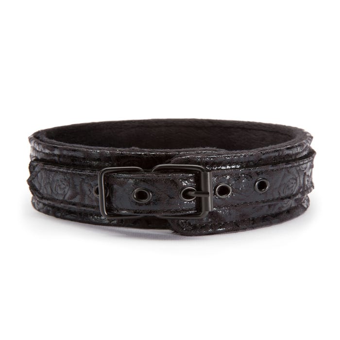 Collier et laisse Black Rose