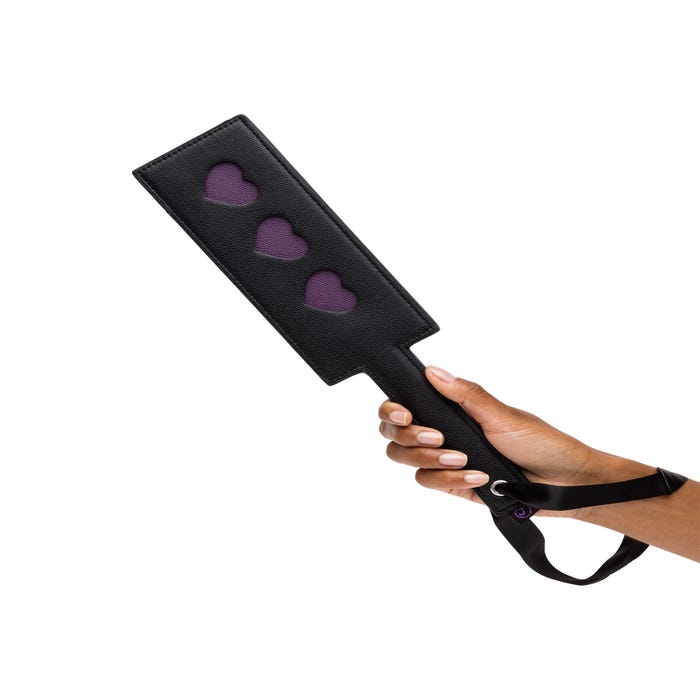 Paddle similicuir Purple Hearts