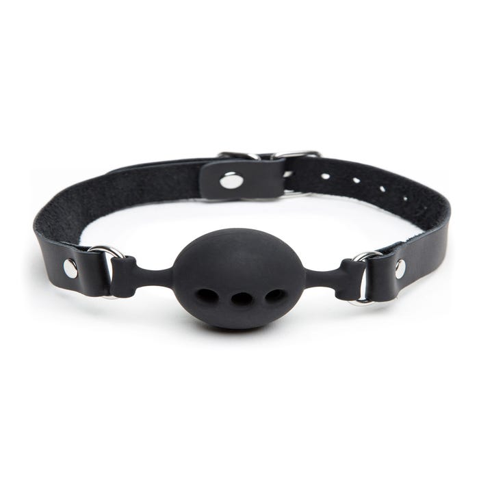 Bâillon boule respirant silicone medium Bondage Boutique