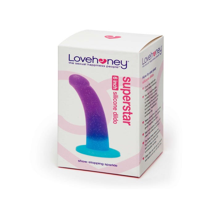 Dildo ventouse silicone Superstar violet
