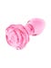 Plug anal en verre Full Bloom Rose medium