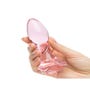 Plug anal en verre Full Bloom Rose medium