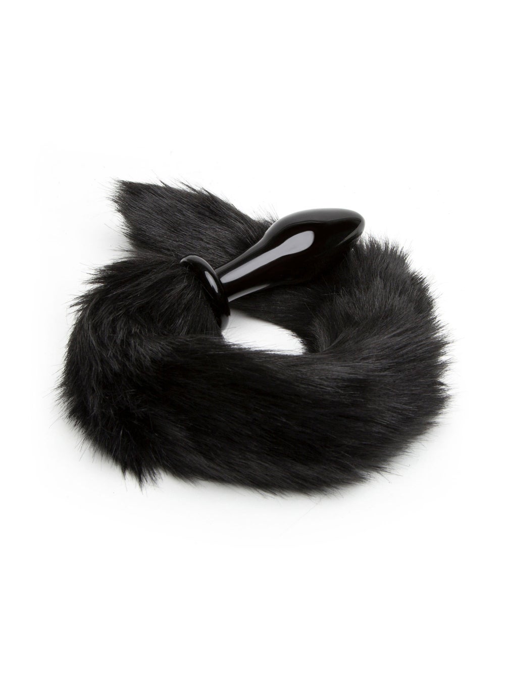 Plug anal en verre avec queue Deluxe DOMINIX 2