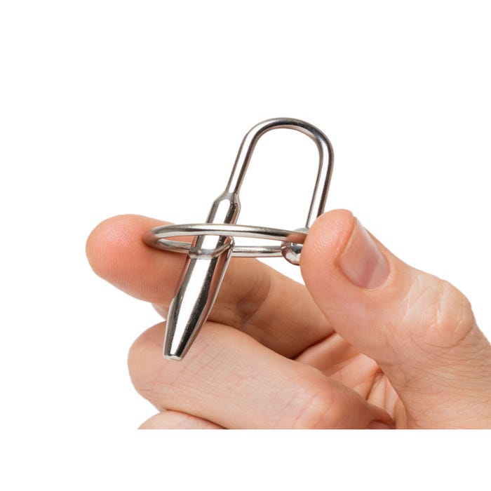 Plug à urètre et anneau pour gland Deluxe DOMINIX