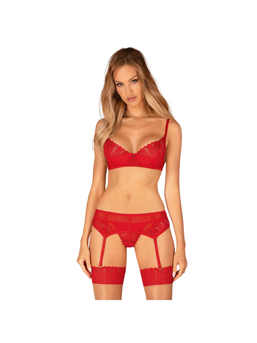 Ensemble 3 pièces Ingridia rouge main product photo