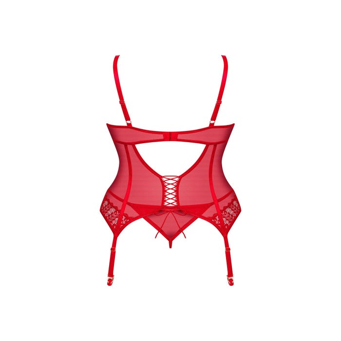 Guêpière Ingridia rouge