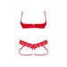 Ensemble 2 pièces ouvert Ingridia rouge