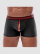 Boxer zip noir & rouge