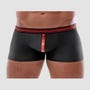 Boxer zip noir & rouge